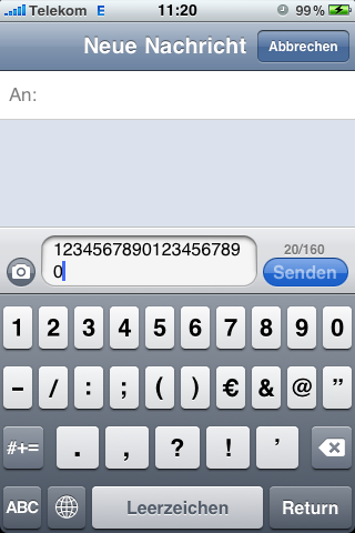 Zeichen aus sms bilder SMS in